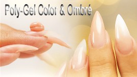 ombre poly gel nails