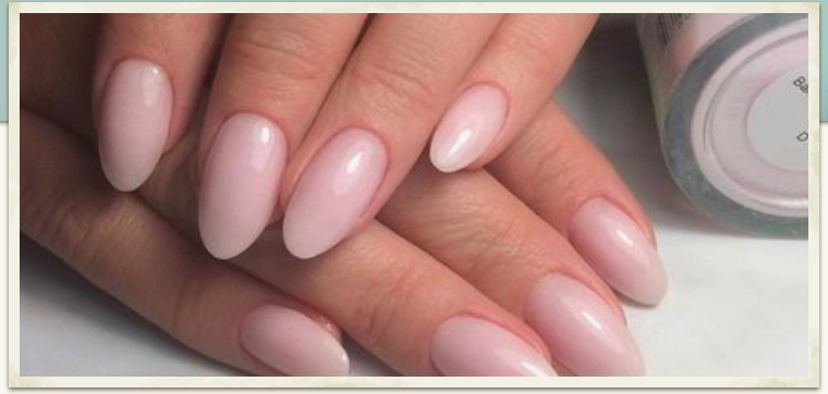 Pink Gel & Dip Nails