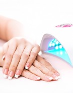 French Gel Manicure with UV Lamp