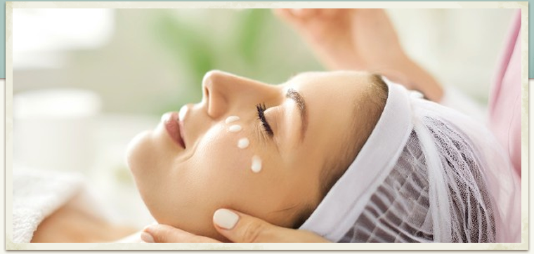 Woman enjoying Spa Facial