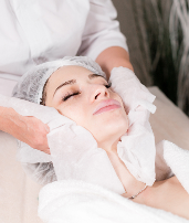 Woman enjoying a Repêchage® Classic Facial