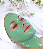 Woman enjoyhing Repechage Vita Cura 5 Phase Facial Woman enjoyhing Repechage Vita Cura 5 Phase Facial