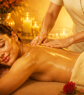 amber rose & sandalwood body massage treatment